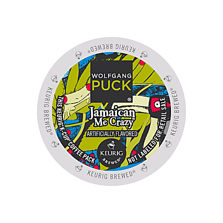 Wolfgang Puck Jamaica Me Crazy™ Coffee K-Cups®, 0.4 Oz., Box Of 18