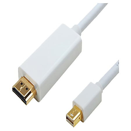 4XEM 10 FT Mini DisplayPort Male To HDMI Cable - 10 ft HDMI/Mini DisplayPort A/V Cable  - 4XMDPHDMI10
