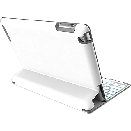 ZAGG ZAGGkeys PROfolio+ Keyboard/Cover Case (Folio) for iPad - White