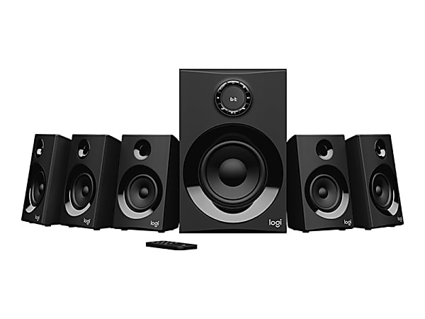 Logitech Z606 - Speakers - for TV / monitor - 5.1-channel - wireless - Bluetooth - 80 Watt (total)