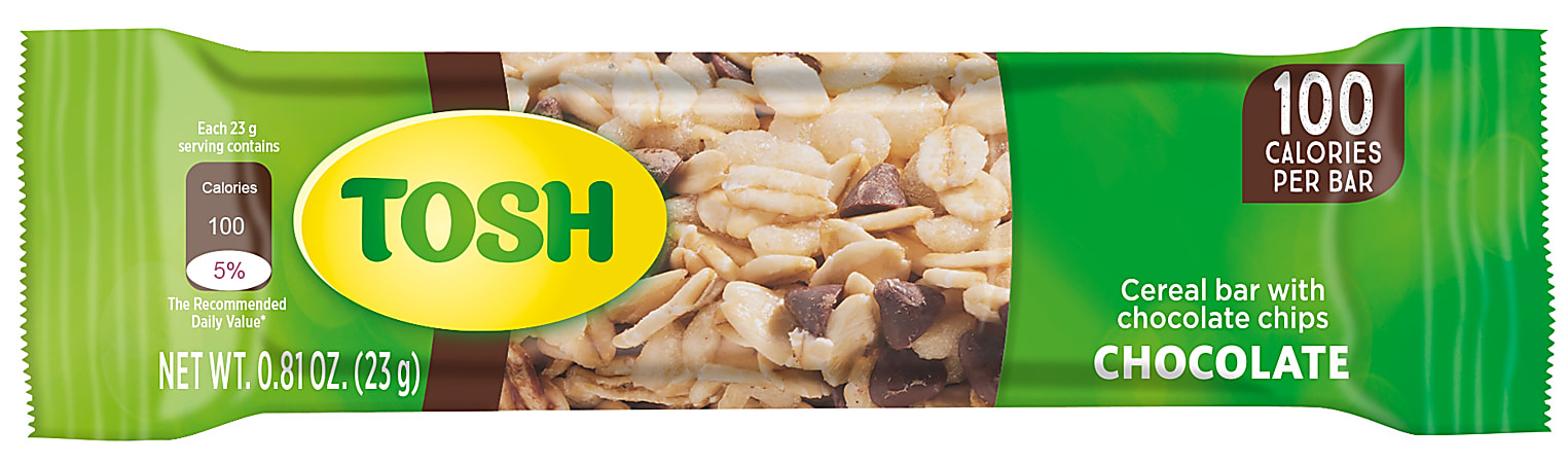 Tosh Nutritional Bar, Chocolate, 0.81 Oz, Total Qty 1