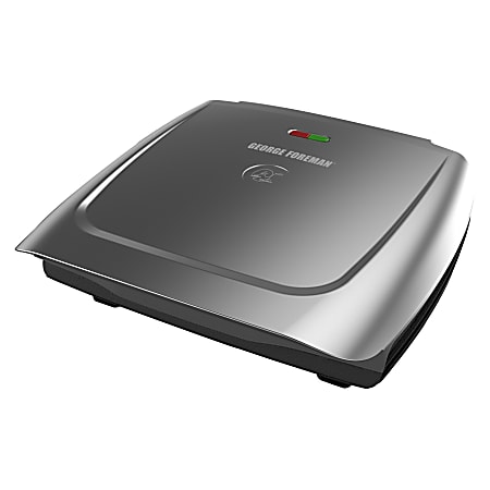 George Foreman 8 Serving Classic Plate Grill, Silver