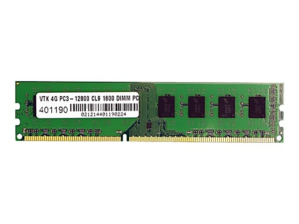 VisionTek 4GB DDR3 1600 MHz (PC3-12800) CL9 DIMM Desktop Memory Module 240-pin CL 9 Unbuffered Non-ECC 1.5V 900383