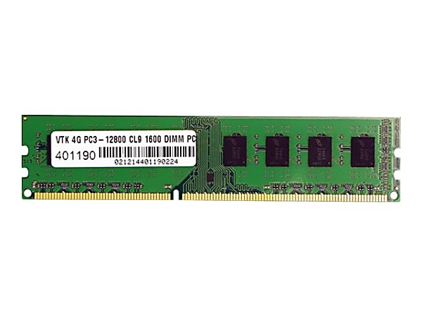 VisionTek - DDR3 - module - 4 GB - DIMM 240-pin - 1600 MHz / PC3-12800 - CL9 - unbuffered - non-ECC