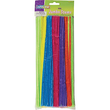 Pack of 50 Sky Blue Pipe Cleaners, Chenille Craft Wire