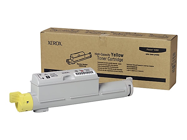 Xerox® 6360 Yellow High Yield Toner Cartridge, 106R01216