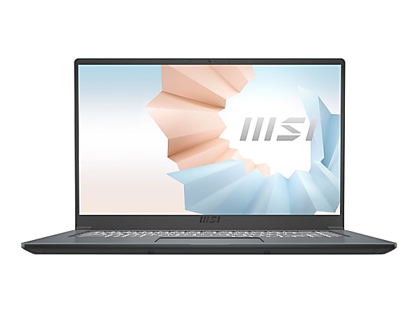 MSI Modern 15 A11SB-059 15.6" Rugged Gaming Notebook  - 1920 x 1080 - Intel Core i7 i7-1165G7 1.20 GHz - 32 GB RAM - 1 TB SSD - Carbon Gray - Windows 10 Pro - NVIDIA GeForce MX450 with 2 GB