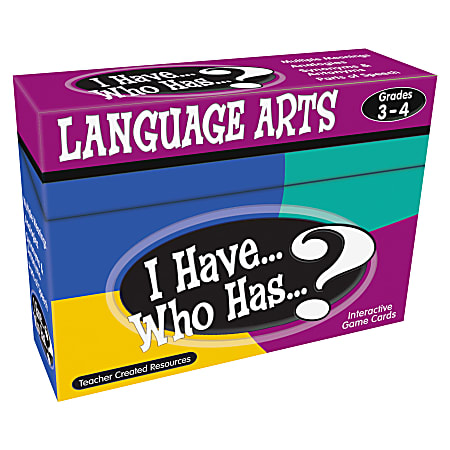 Teacher Created Resources I Have Language Arts Game, Grades 3 To 4