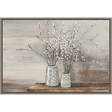 Amanti Art Pussy Willow Still Life With Designs