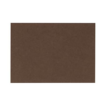LUX Flat Cards, A2, 4 1/4" x 5 1/2", Chocolate Brown, Pack Of 1,000
