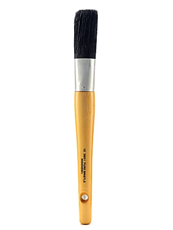 Linzer Paint Brush, Size 12, Oval Bristle, Brown