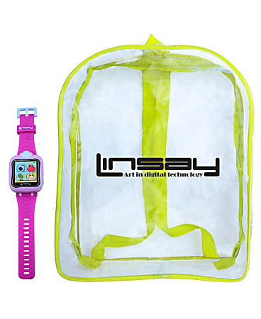 Linsay Kids Smart Watch With Bag, Pink, S5WCLPINKBAG