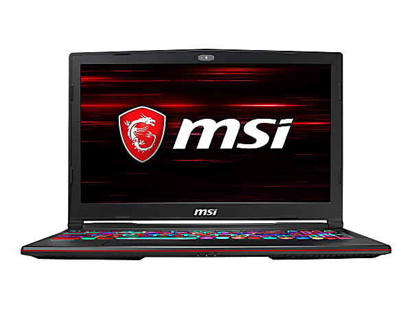MSI GL63 9SDK 1051 - Intel Core i7 9750H / 2.6 GHz - Windows 10 Home - GF GTX 1660 Ti - 16 GB RAM - 256 GB SSD NVMe + 1 TB HDD - 15.6" 1920 x 1080 (Full HD) @ 120 Hz - Wi-Fi 5 - black