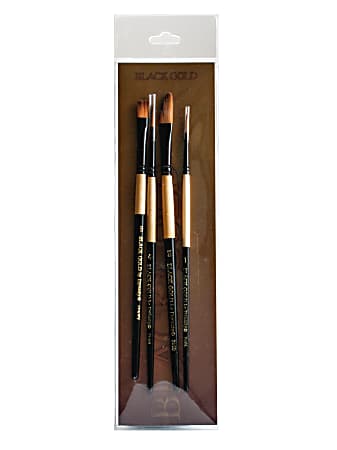 Dynasty Series Paint Brush Set, Assorted Sizes, Landscape/Portrait, Set Of 4
