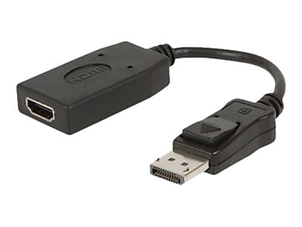 Accell UltraAV DisplayPort/HDMI Audio/Video Cable - DisplayPort/HDMI A/V Cable for Audio/Video Device - First End: DisplayPort 1.2 Digital Audio/Video - Second End: HDMI Digital Audio/Video - Black