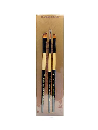 Dynasty Series Paint Brush Set, Assorted Sizes, Foliage/Texture, Set Of 3