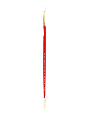 Winsor & Newton University Series Long-Handle Paint Brush, Size 4, Round Bristle, 235