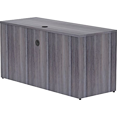 Lorell® Essentials 60"W Credenza Computer Desk, Weathered Charcoal