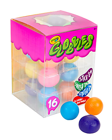 Crayola Squish Toy Globbles Assorted Colors Box Of 16 Globbles