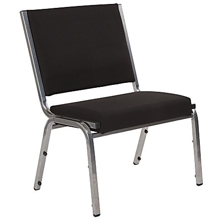 Flash Furniture HERCULES Series 950 lb Rated Antimicrobial Bariatric Medical Reception Chair, Black Fabric