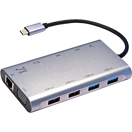 SMK-Link VP6950 USB-C 100W Mini Docking Station with Multi-Stream Triple Video -  - VP6950