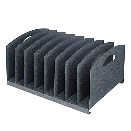 Office Depot® Brand Vertical Sorter, 8 Compartments, Granite