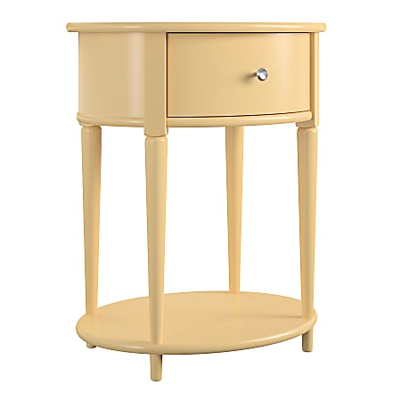 Ameriwood™ Home Aurora End Table, 26"H x 21-5/8"W x 17-5/8"D, Yellow