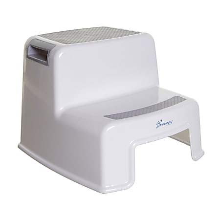 Dreambaby 2-Up Step Stool, 10-1/2"H, Gray/White