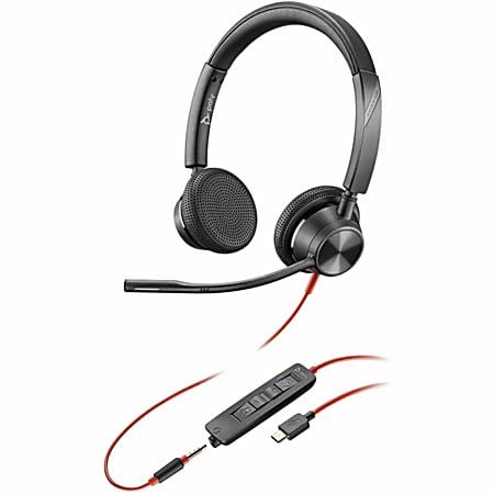 Poly Blackwire 3325 Headset - Microsoft Teams Certification - Stereo - USB Type C, Mini-phone (3.5mm) - 8X222AA
