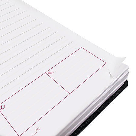 Recycled Weekly Appointment Book, 8 x 5, Black Cover, 12-Month (Jan to Dec): 2024