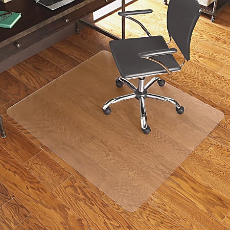ES Robbins Hardwood Floor Chair Mat, Rectangular, 46" x 60", Clear