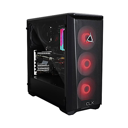 CLX SET TGMSETRTH0B14BR Liquid-Cooled Gaming Desktop PC, AMD