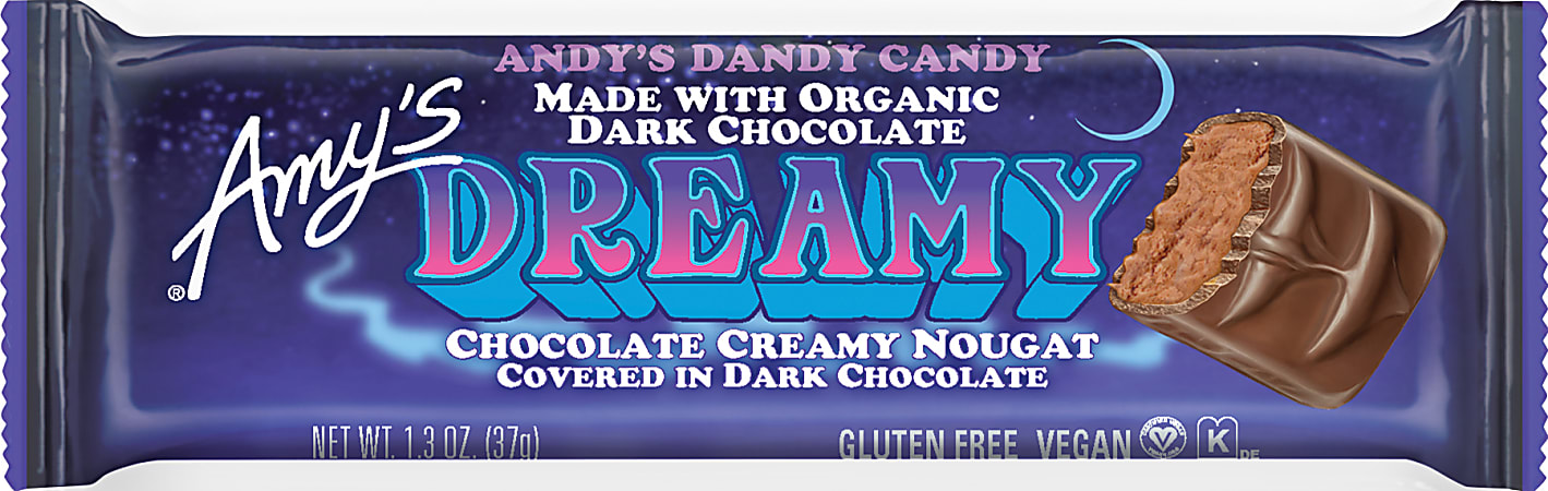 Amy's Dreamy Dark Chocolate Creamy Nougat Bar, 1.3 Oz
