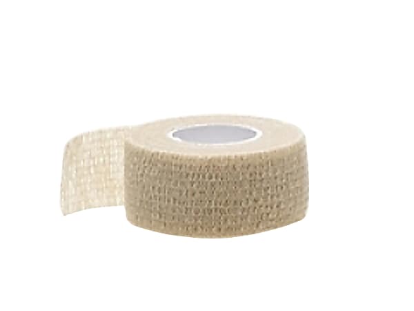 Medline Caring Non-Sterile Self-Adherent Elastic Wraps, 1" x 5 Yd., Tan, Pack Of 30