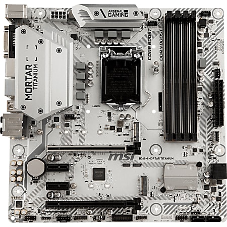 MSI B360M MORTAR TITANIUM Desktop Motherboard Intel Chipset Socket