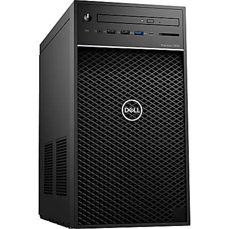 Dell Precision 3000 3630 Workstation - Core i7 i7-9700K - 16 GB RAM - 256 GB SSD - Mini-tower - Windows 10 Pro 64-bitNVIDIA Quadro RTX 4000 8 GB Graphics - DVD-Writer - Serial ATA/600 Controller - English Keyboard - Gigabit Ethernet