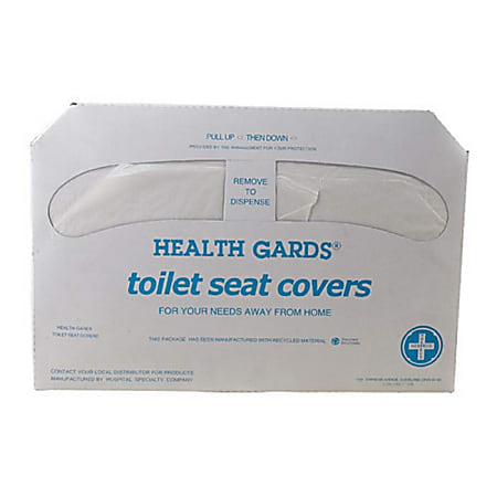 Winco Paper Toilet Seat Covers, 12" x 18", Pack Of 250 Covers