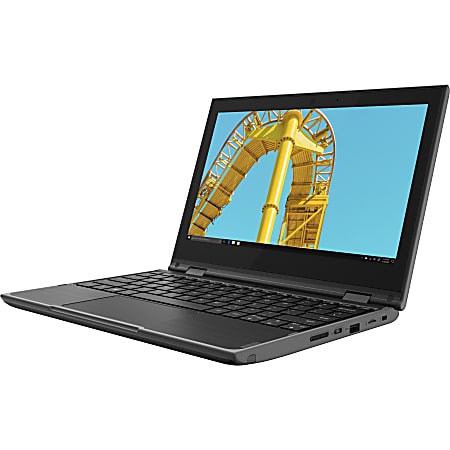 Lenovo 300e Windows 2nd Gen 82GK000KUS 11.6" Touchscreen Netbook - HD - 1366 x 768 - AMD 3015e Dual-core 1.20 GHz - 4 GB RAM - 64 GB Flash Memory - Black - AMD Radeon Graphics