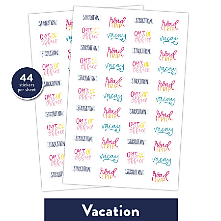 Simplified System by Emily Ley Phrase Sticker Pack Set of 6 Office Depot