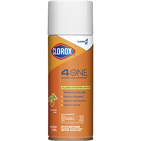 CloroxPro Clorox 4 in One Disinfectant Sanitizer Citrus 14 Ounce