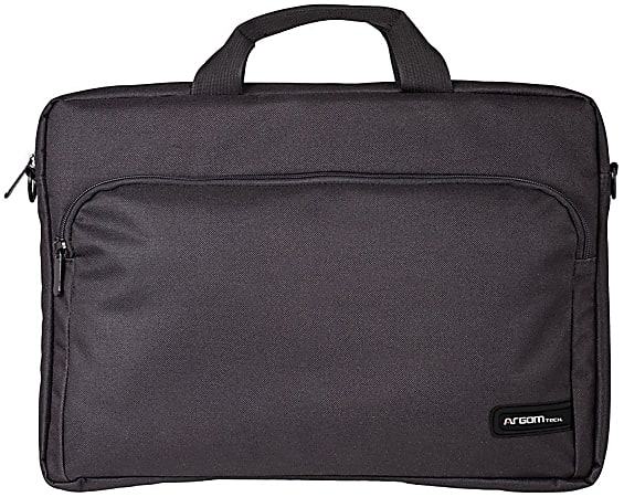 Argom Tech Professional Laptop Case For 15.6&rdquo; Notebooks, 1-1/4&rdquo;H x 16-15/16&rdquo;W x 15-3/4&rdquo;D, Black
