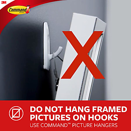 3M Command Hooks & Strips, Small - 6 ct