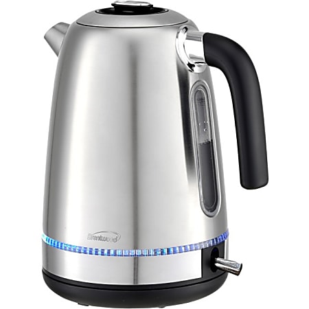 Brentwood 1500W 7-Cup Cordless Electric Stainless Steel Kettle, Silver