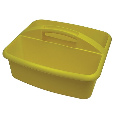Romanoff Products Large Utility Caddy, 6 3/4"H x 11 1/4"W x 12 3/4"D, Yellow, Pack Of 3