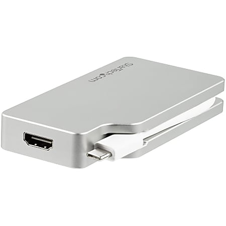 StarTech.com USB C Multiport Adapter With Aluminum Housing 0.6 x 2.2 x ...