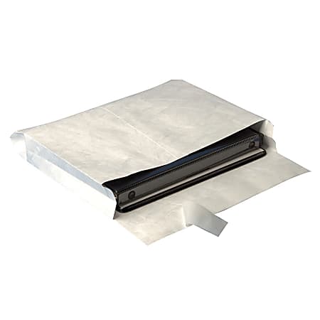 Quality Park® Tyvek® Expansion Envelopes, 12" x 16" x 2", 18 Lb, White, Carton Of 100