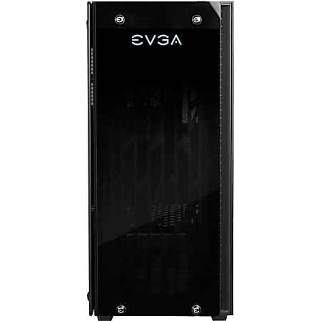 EVGA DG-76 Computer Case - Mid-tower - Matte Black - Tempered Glass, Steel - 2 x Bay - 3 x 4.72" x Fan(s) Installed - 0 - ATX, Mini ITX Motherboard Supported - 19.40 lb - 7 x Fan(s) Supported - 2 x Internal 3.5" Bay - 2 x USB(s)