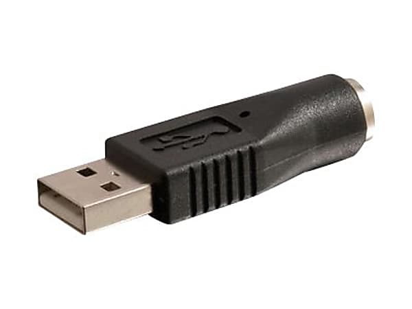 C2G USB to PS2 Adapter - Keyboard / mouse adapter - USB (M) to PS/2 (F) - black