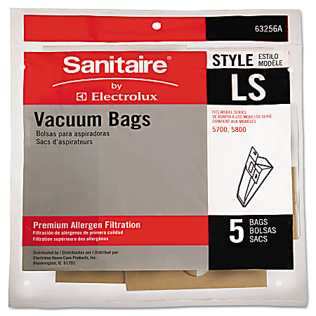 Sanitaire Eureka LS Commercial Upright Vacuum Cleaner Bags, Brown, Pack Of 5 Bags