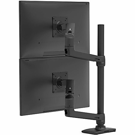 Ergotron Desk Mount for Monitor, Display, TV - Matte Black - Adjustable - 2 Display(s) Supported - 40" Screen Support - 45509224